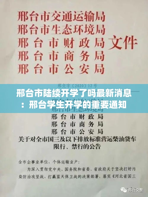 邢臺(tái)市陸續(xù)開(kāi)學(xué)了嗎最新消息：邢臺(tái)學(xué)生開(kāi)學(xué)的重要通知 