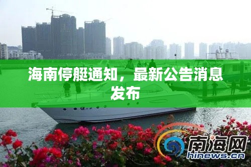 海南停艇通知，最新公告消息發布