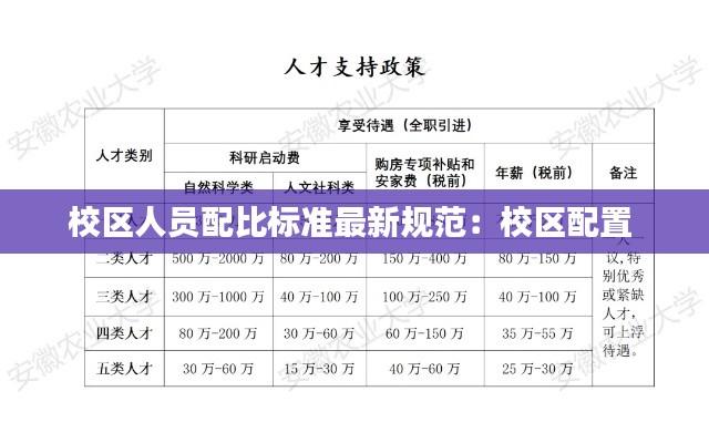 校區人員配比標準最新規范：校區配置 