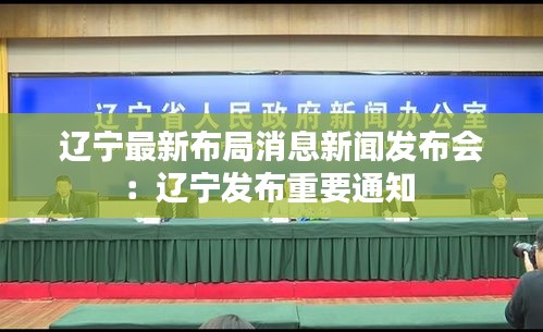遼寧最新布局消息新聞發布會：遼寧發布重要通知 