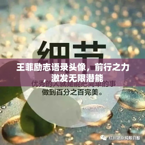 王菲勵(lì)志語(yǔ)錄頭像，前行之力，激發(fā)無(wú)限潛能