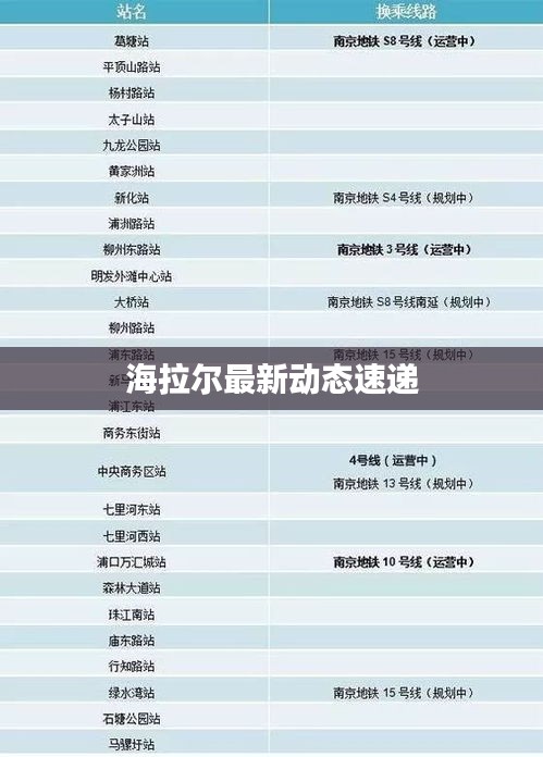 海拉爾最新動態速遞