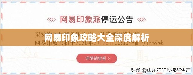網易印象攻略大全深度解析