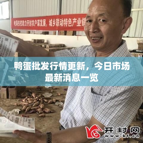鴨蛋批發行情更新，今日市場最新消息一覽