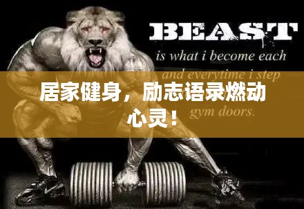 居家健身，勵志語錄燃動心靈！