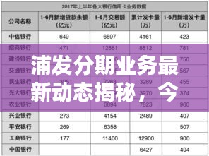浦發(fā)分期業(yè)務(wù)最新動(dòng)態(tài)揭秘，今日更新資訊一網(wǎng)打盡
