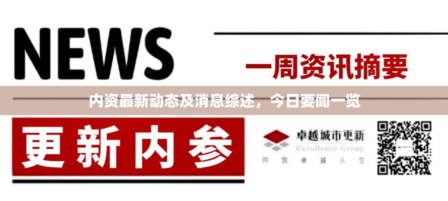 內資最新動態及消息綜述，今日要聞一覽