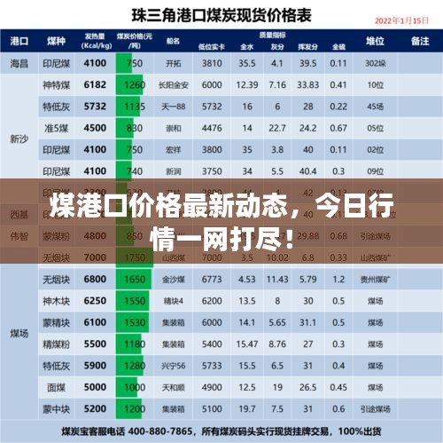 煤港口價格最新動態，今日行情一網打盡！