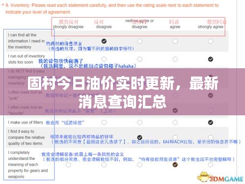 固村今日油價實時更新，最新消息查詢匯總