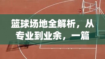 籃球場地全解析，從專業到業余，一篇文章帶你了解！