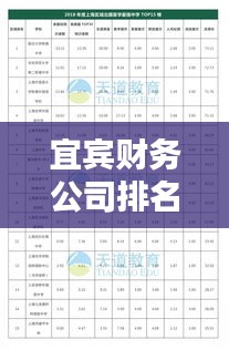宜賓財務公司排名揭曉，權威榜單，不容錯過！
