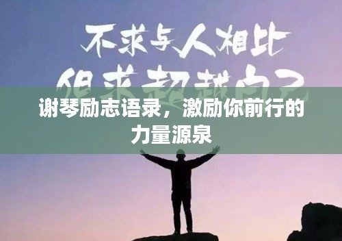 謝琴勵志語錄，激勵你前行的力量源泉