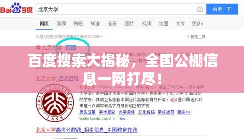 百度搜索大揭秘，全國公棚信息一網打盡！