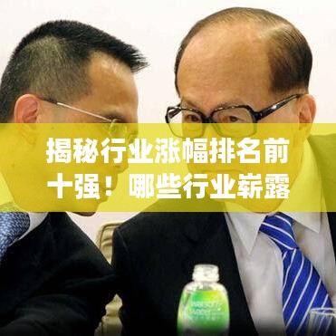揭秘行業(yè)漲幅排名前十強(qiáng)！哪些行業(yè)嶄露頭角成為市場(chǎng)新星？
