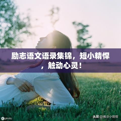 勵志語文語錄集錦，短小精悍，觸動心靈！