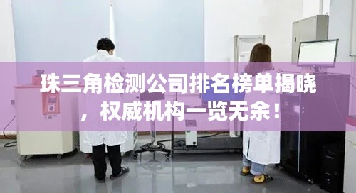 珠三角檢測公司排名榜單揭曉，權威機構一覽無余！