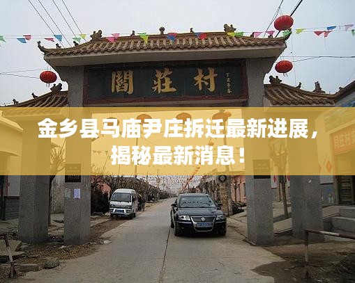 金鄉縣馬廟尹莊拆遷最新進展，揭秘最新消息！