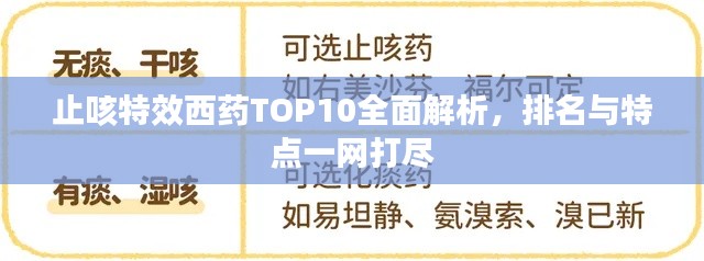 止咳特效西藥TOP10全面解析，排名與特點一網打盡