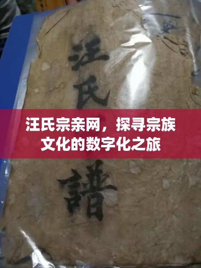 汪氏宗親網，探尋宗族文化的數字化之旅