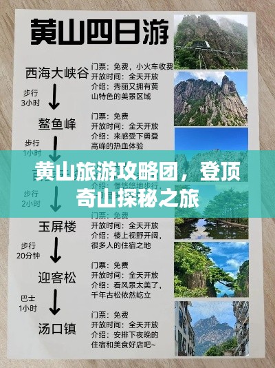 黃山旅游攻略團，登頂奇山探秘之旅