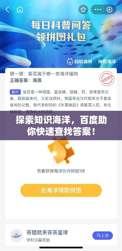 探索知識(shí)海洋，百度助你快速查找答案！