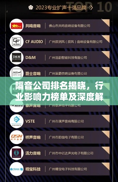 隔音公司排名揭曉，行業影響力榜單及深度解析
