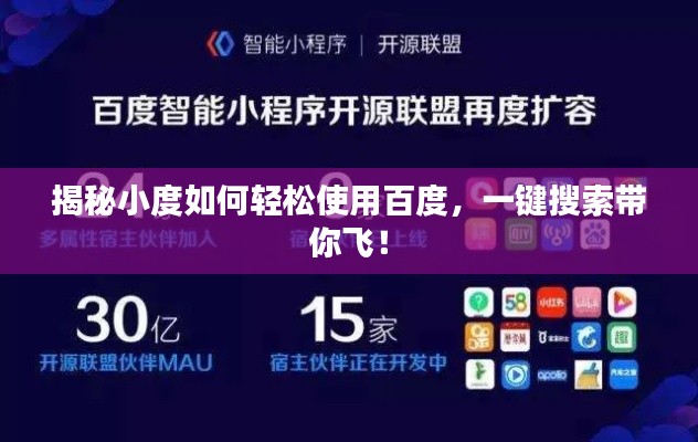 揭秘小度如何輕松使用百度，一鍵搜索帶你飛！