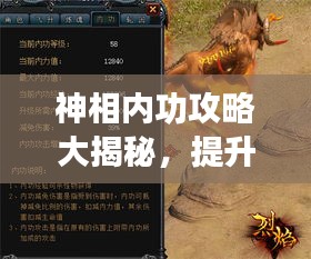 神相內(nèi)功攻略大揭秘，提升內(nèi)功修為，輕松進階！