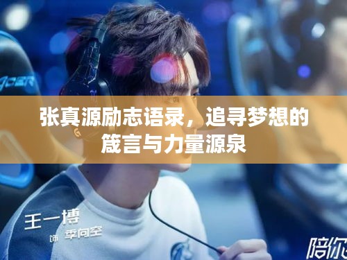 張真源勵志語錄，追尋夢想的箴言與力量源泉