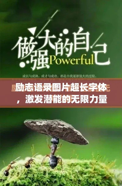 勵志語錄圖片超長字體，激發潛能的無限力量之源！