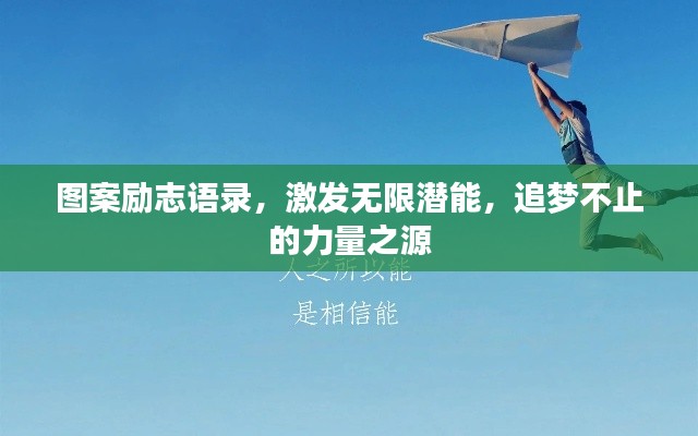 圖案勵志語錄，激發無限潛能，追夢不止的力量之源