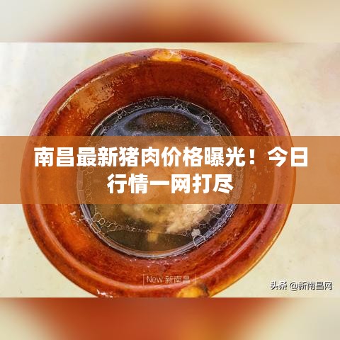 南昌最新豬肉價格曝光！今日行情一網打盡