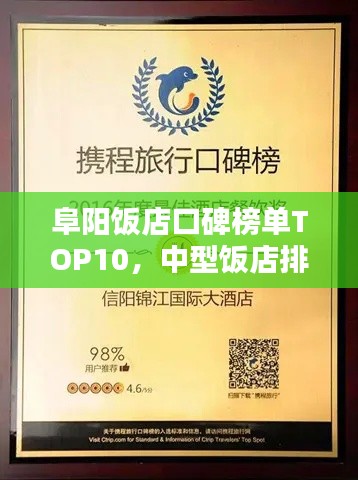 阜陽飯店口碑榜單TOP10，中型飯店排名一覽