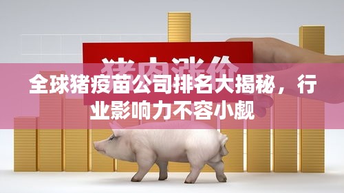 全球豬疫苗公司排名大揭秘，行業影響力不容小覷