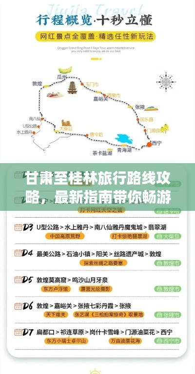 甘肅至桂林旅行路線攻略，最新指南帶你暢游！