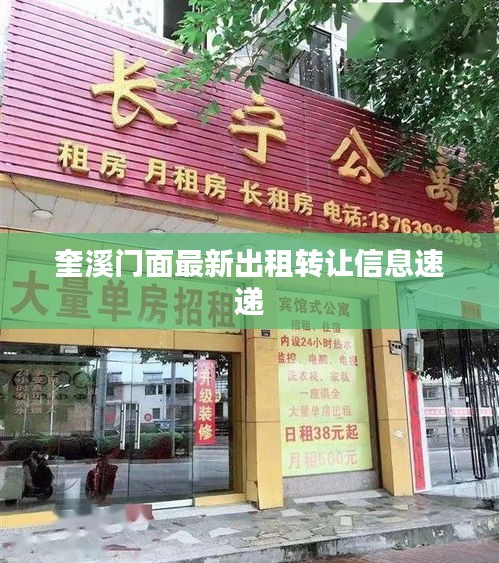 奎溪門面最新出租轉讓信息速遞